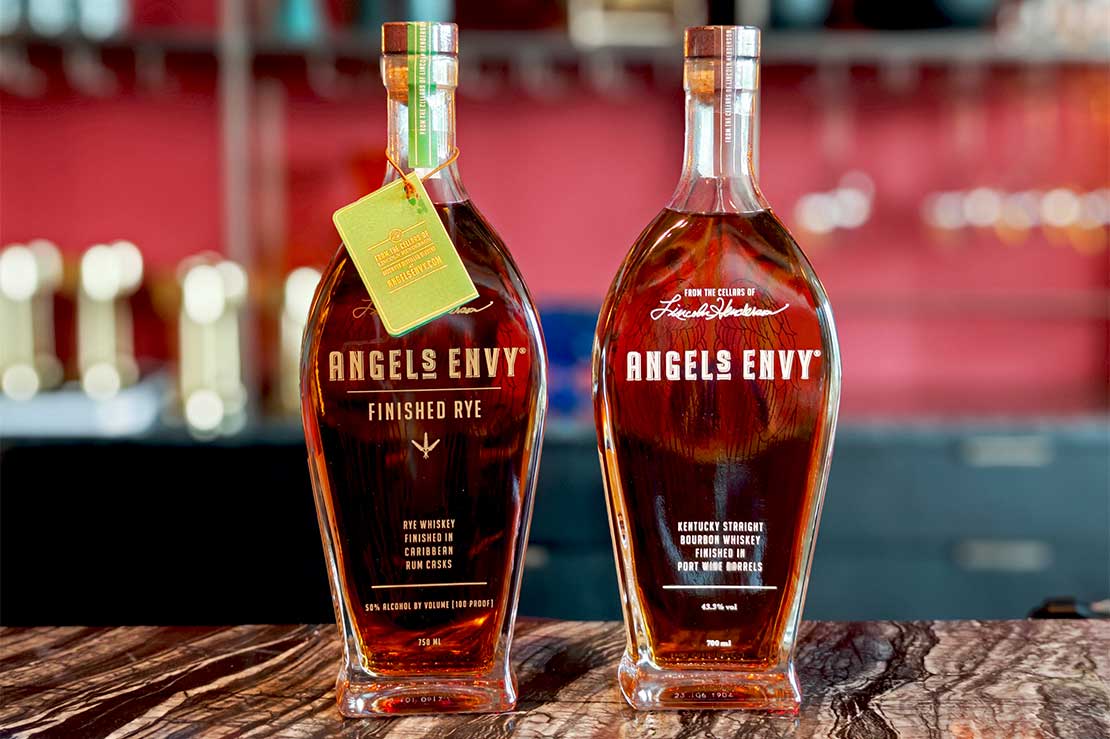 Angels Envy rum and wine port casks finish bourbon